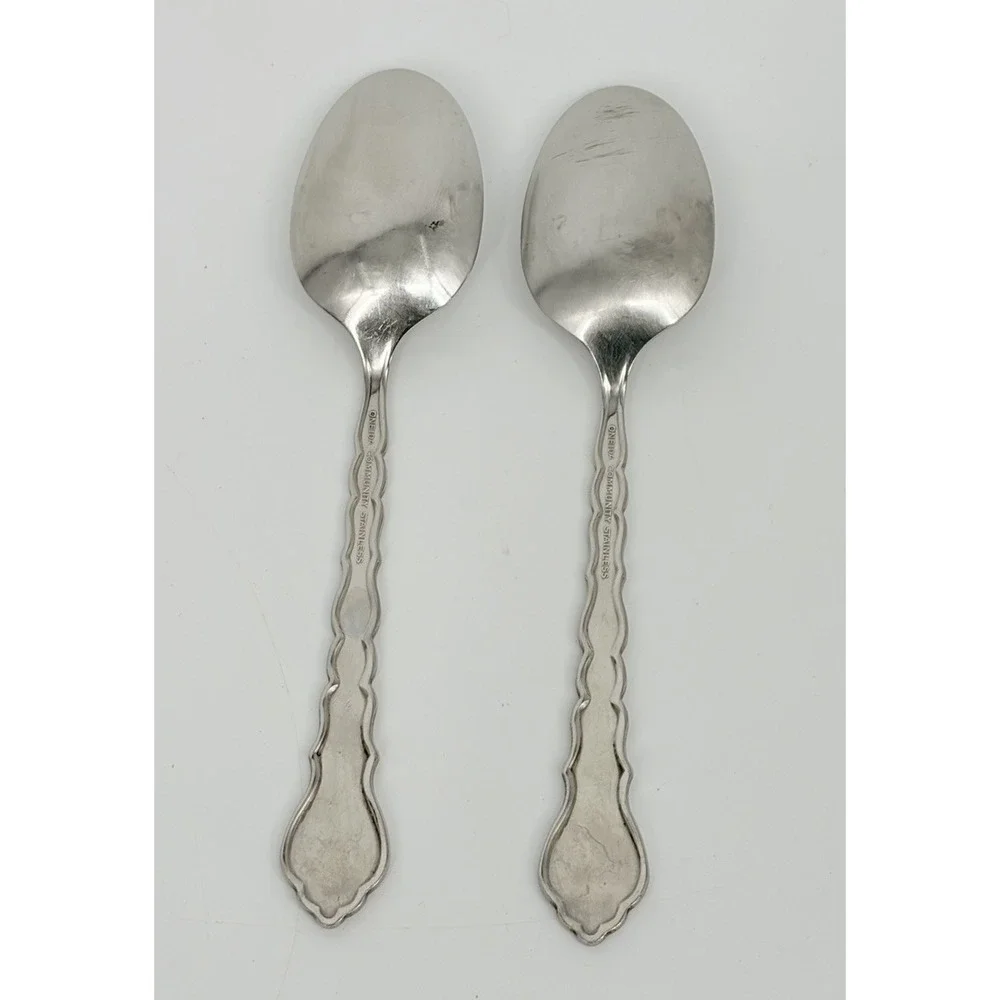 Oneida Community Cello Stainless Spoons 2 Tablespoons 1 Teaspoon Flatware